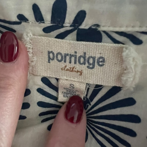 Porridge x Anthropologie - Whimsy Buttondown Shirt Blouse Sz S - Picture 9 of 10